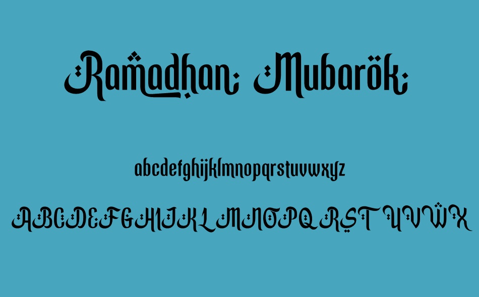 Ramadhan Mubarok font