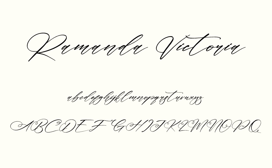 Ramanda Victoria font