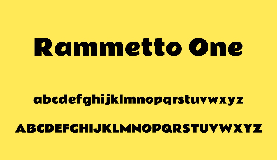 rammetto-one font