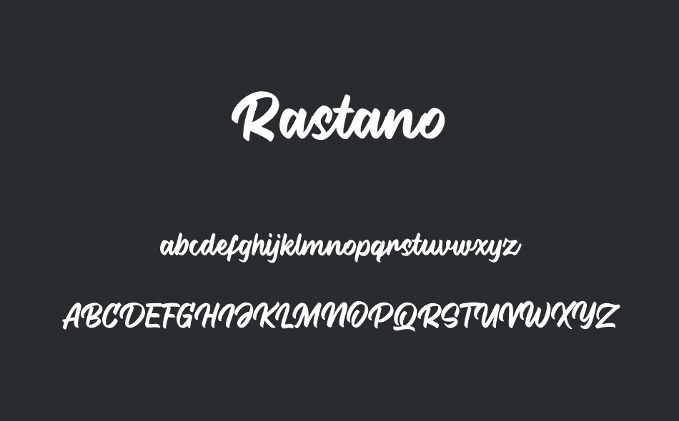 Rastano font