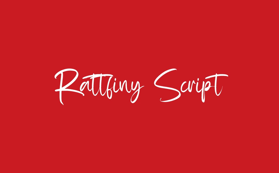 Rattfiny Script font big