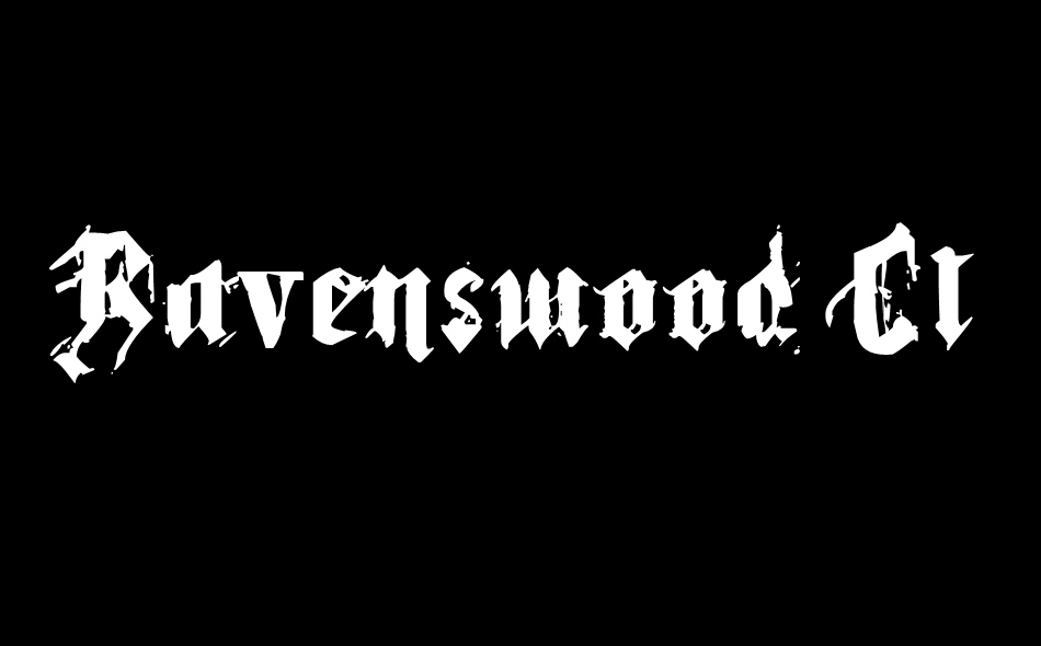 Ravenswood Clocktower font big