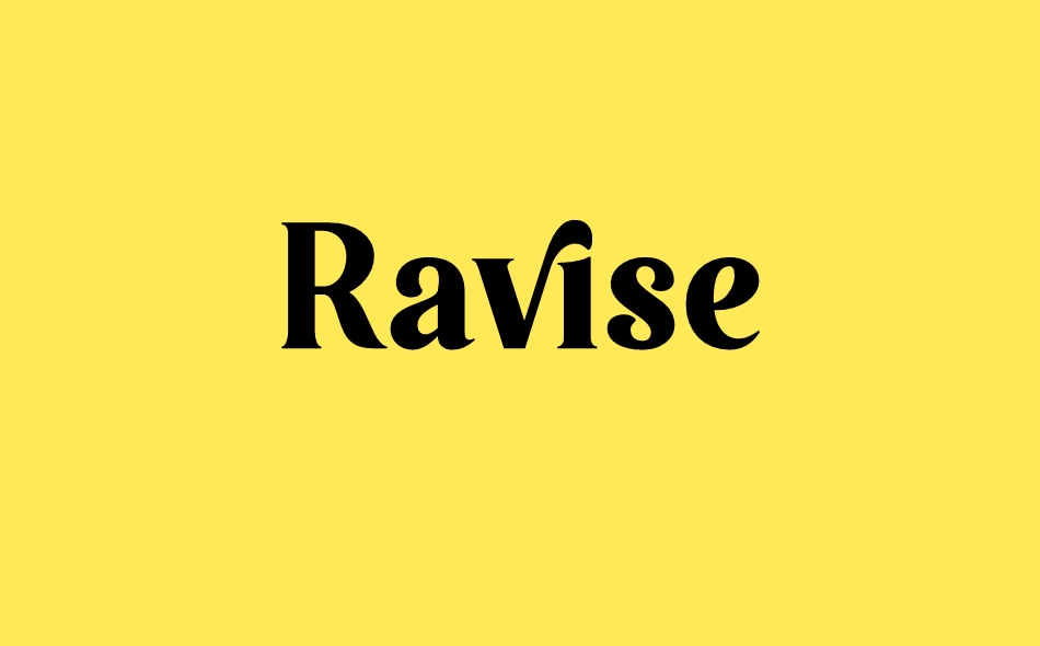 Ravise font big