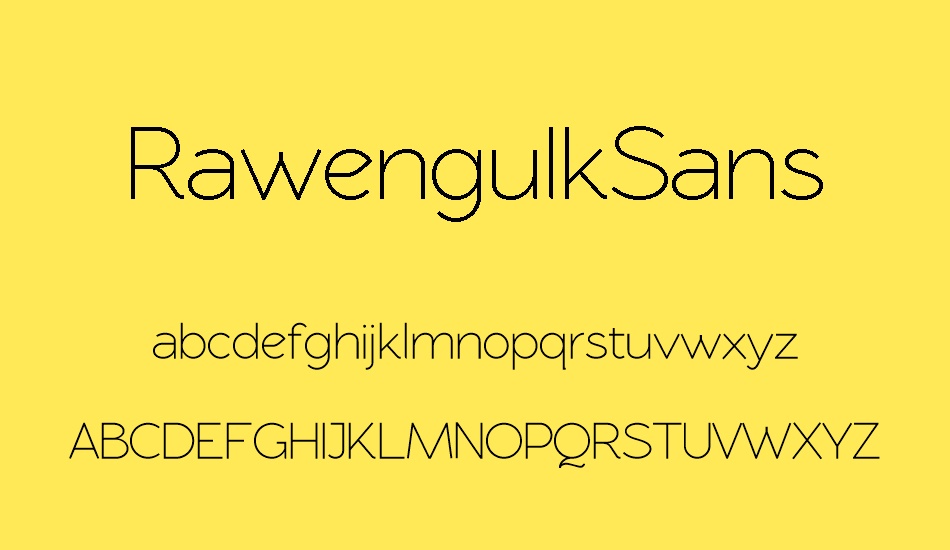 rawengulksans font