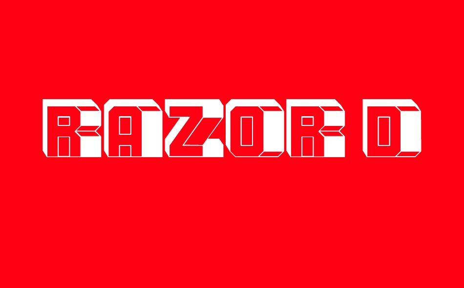 Razor font big