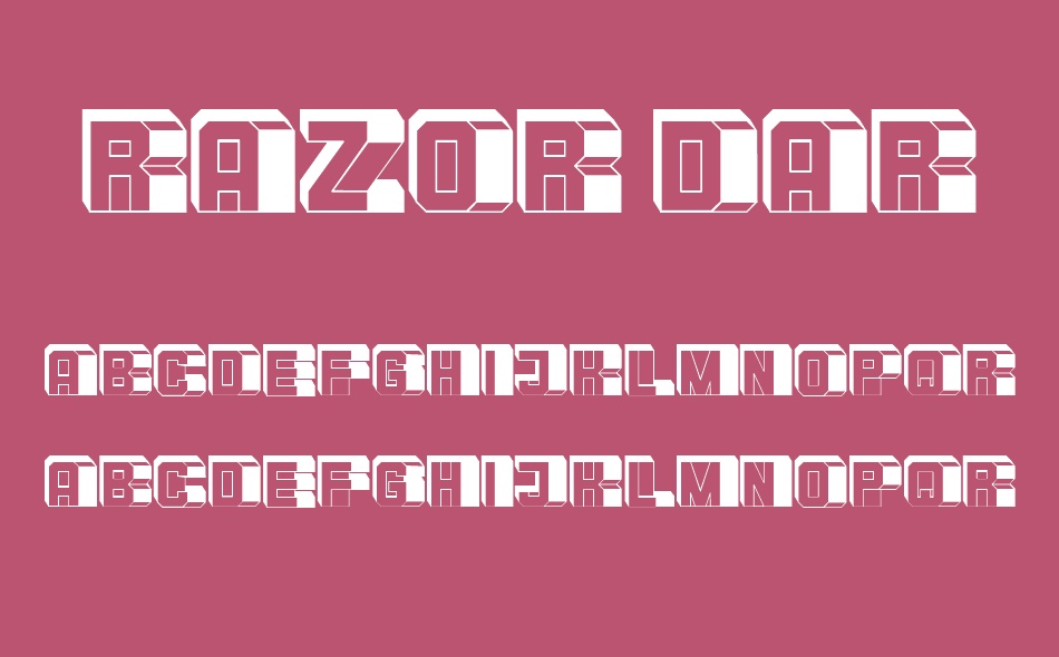 Razor font