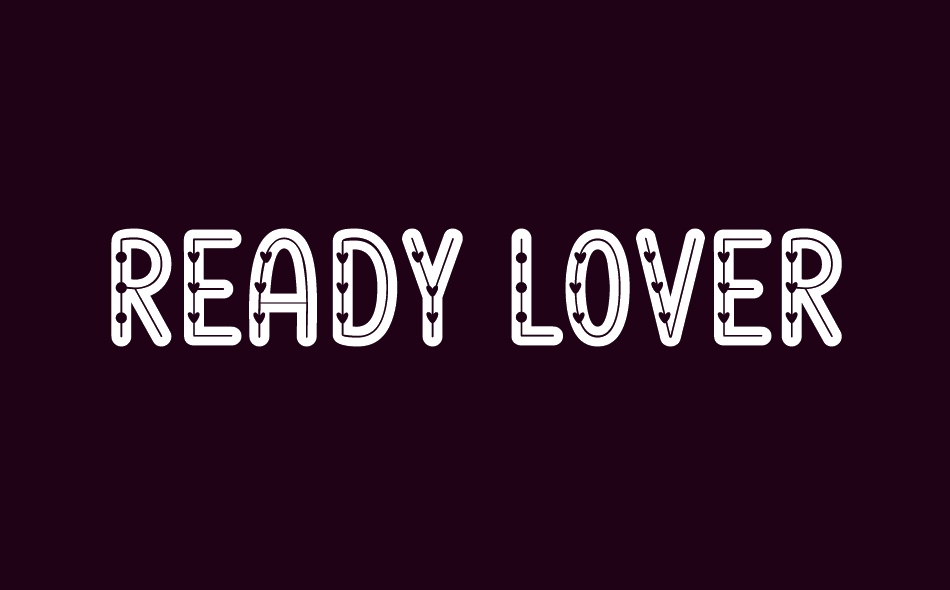 Ready Lover font big