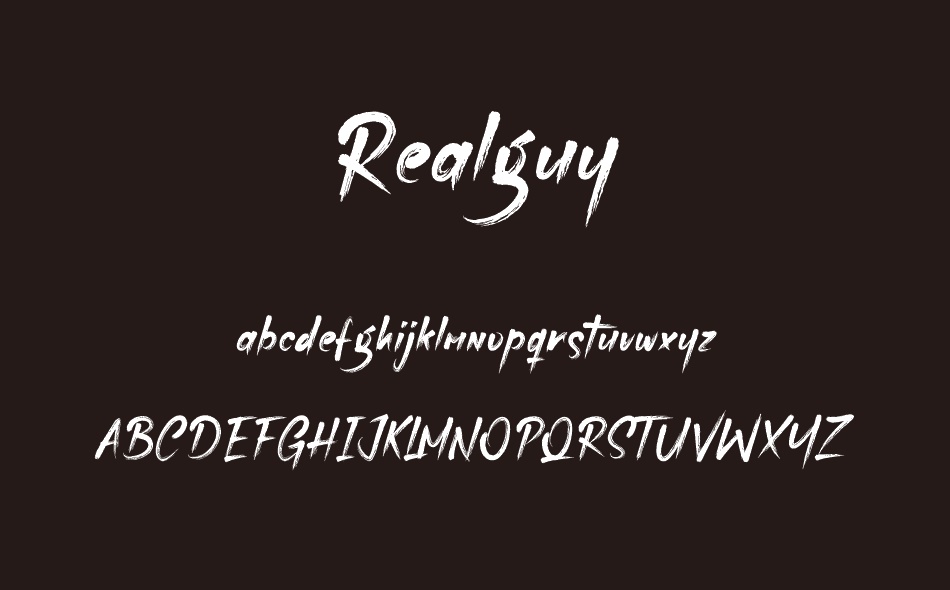 Realguy font
