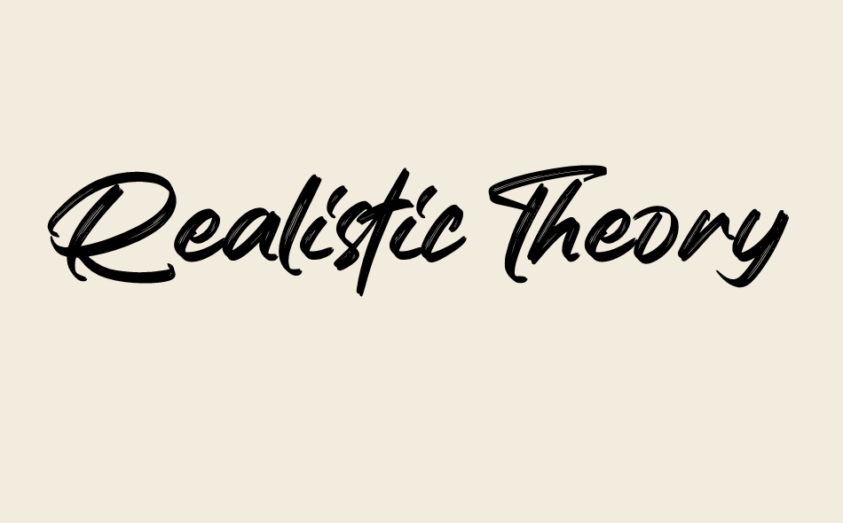 Realistic Theory font big