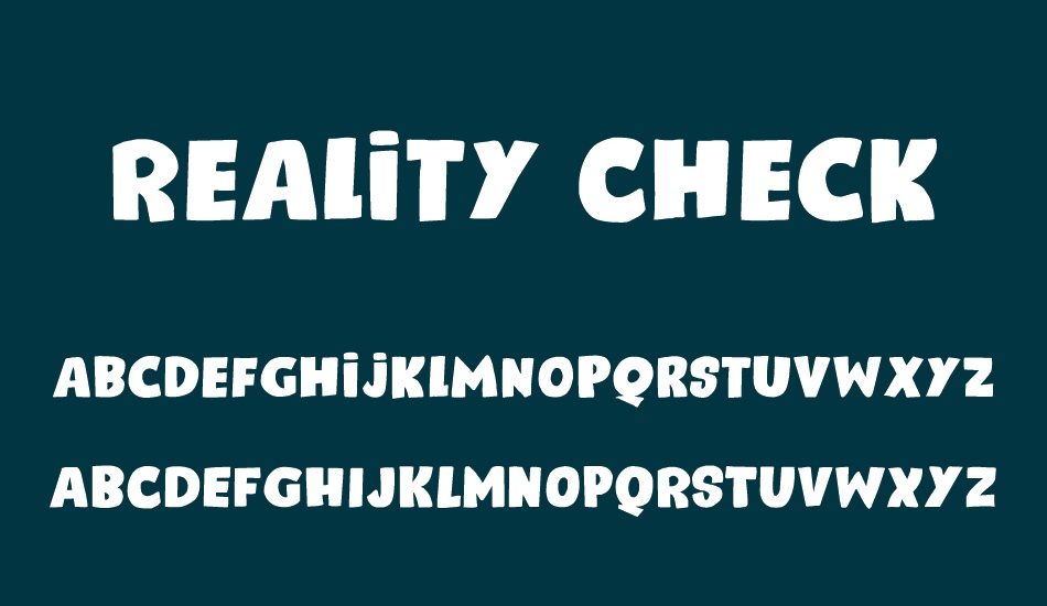 reality-check-demo font