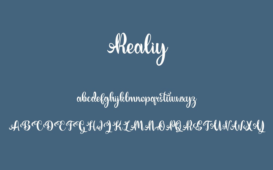 Realiy font