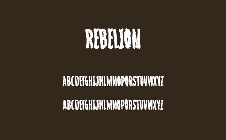 Rebelion font