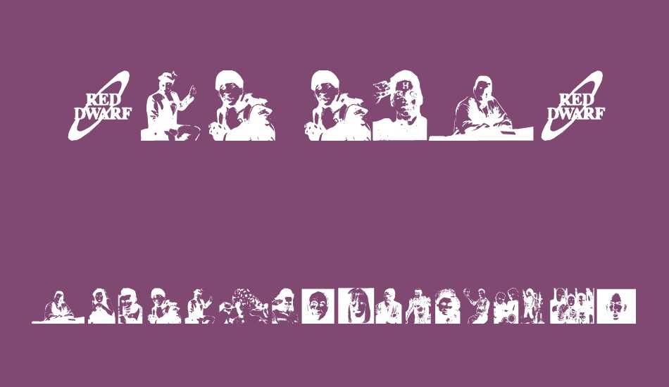 Red Dwarf Characters free font