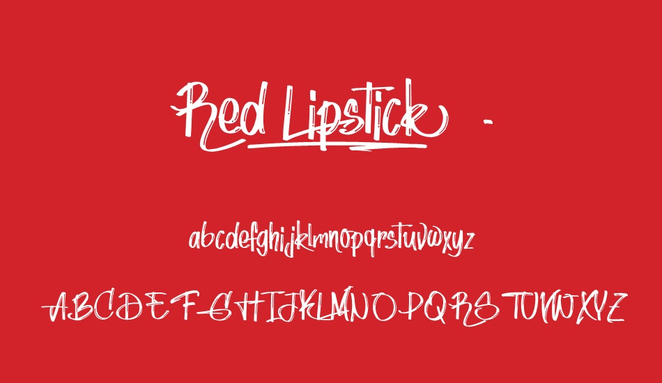 red-lipstick---personal-use font
