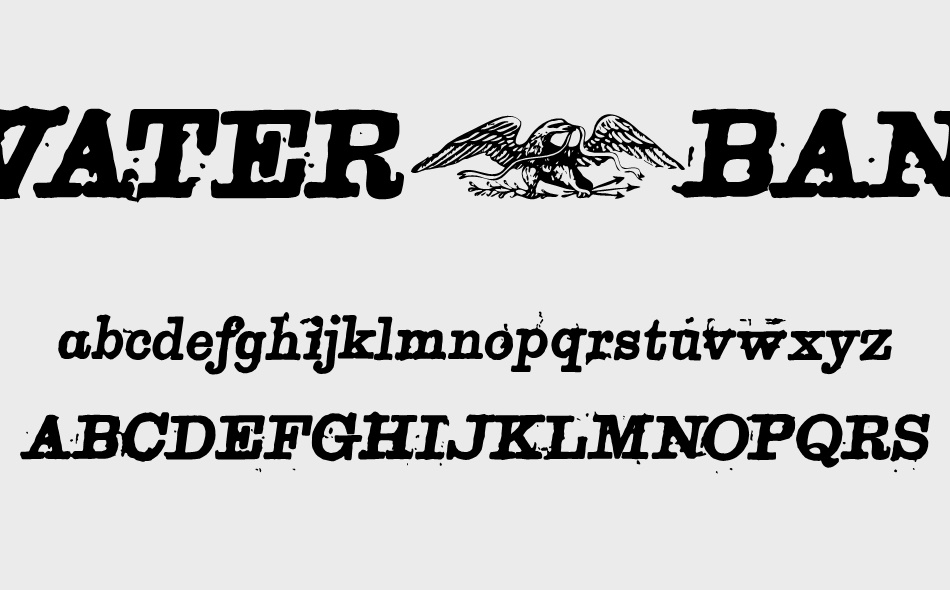 Redwater Banker font
