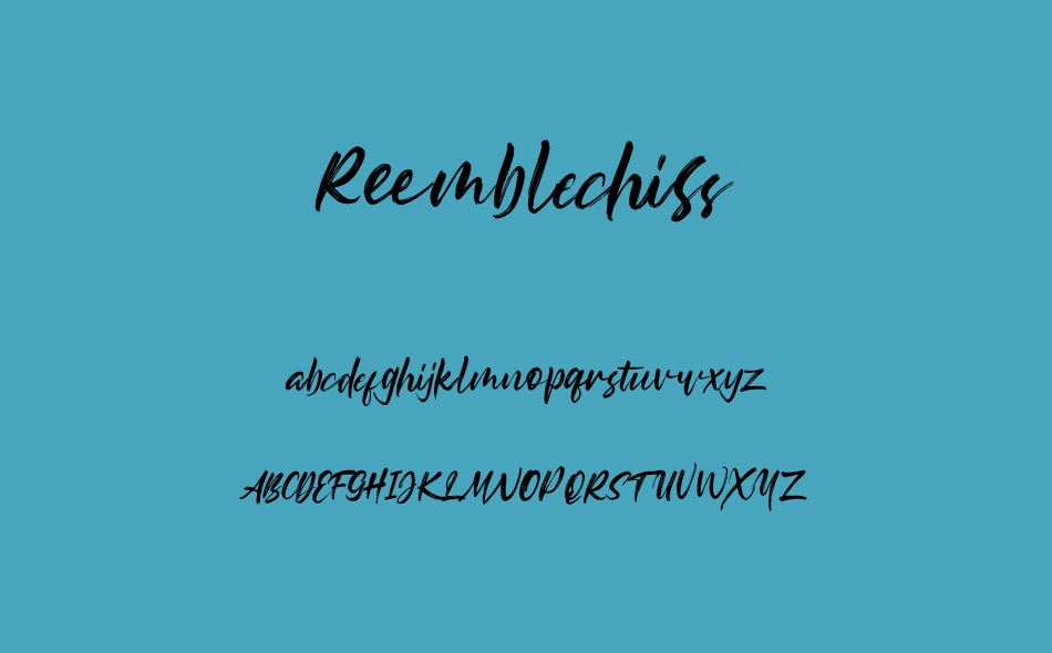 Reemblechiss font