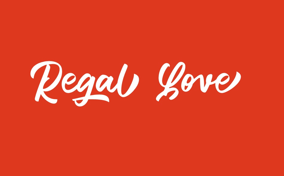 Regal Love font big