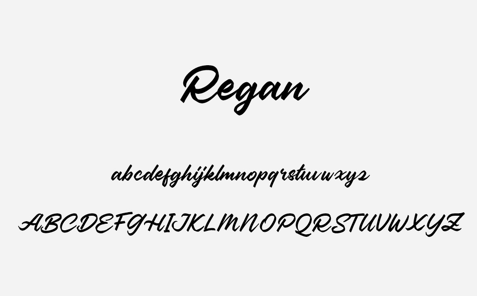 Regan font