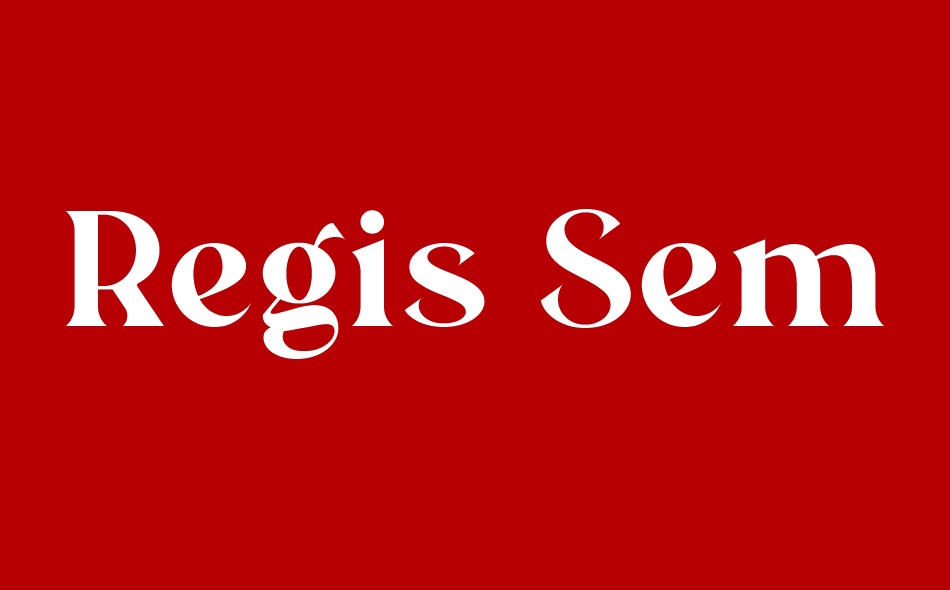 Regis font big