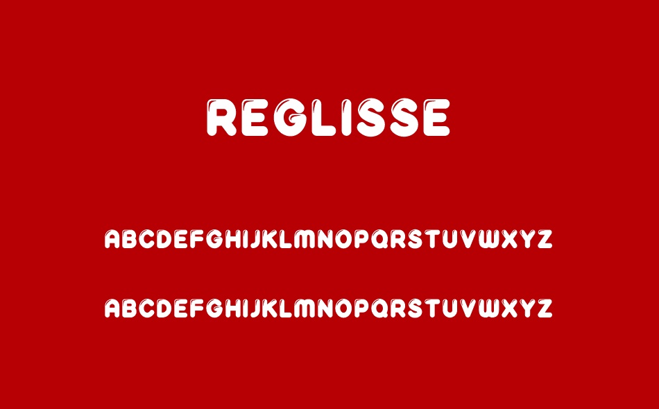 Reglisse font