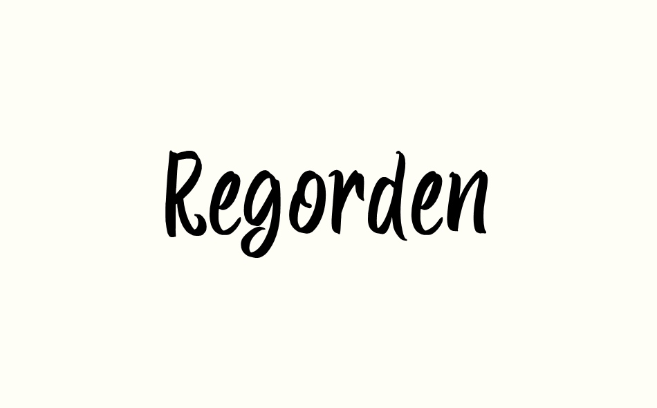 Regorden font big