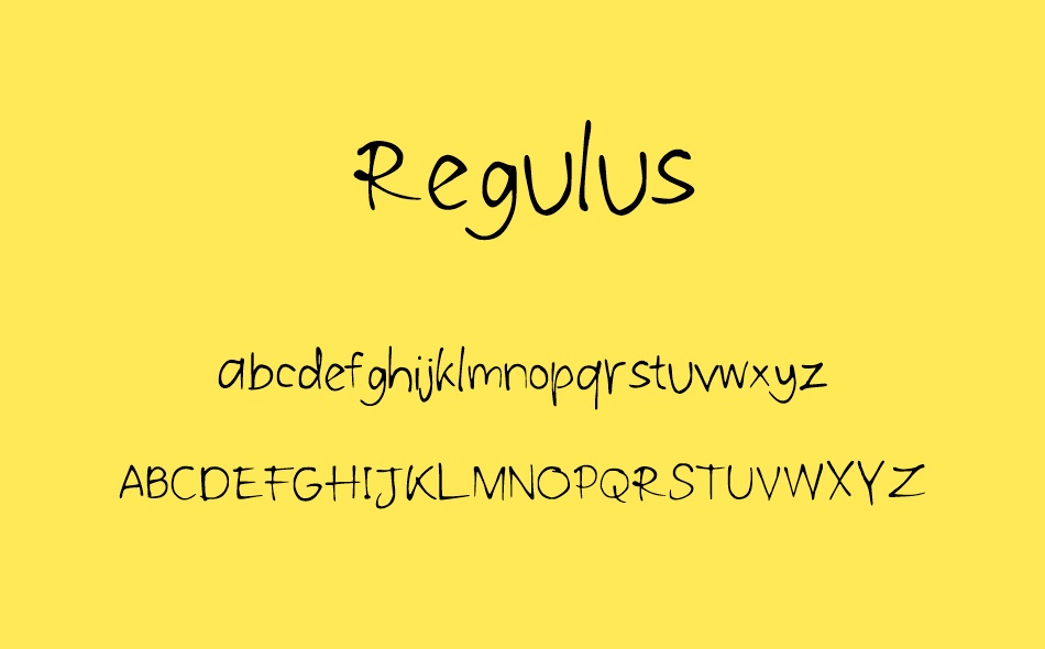 Regulus font