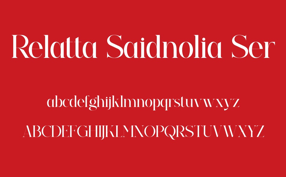 Relatta Saidnolia Script font