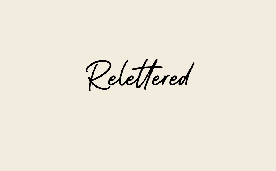 Relettered font big