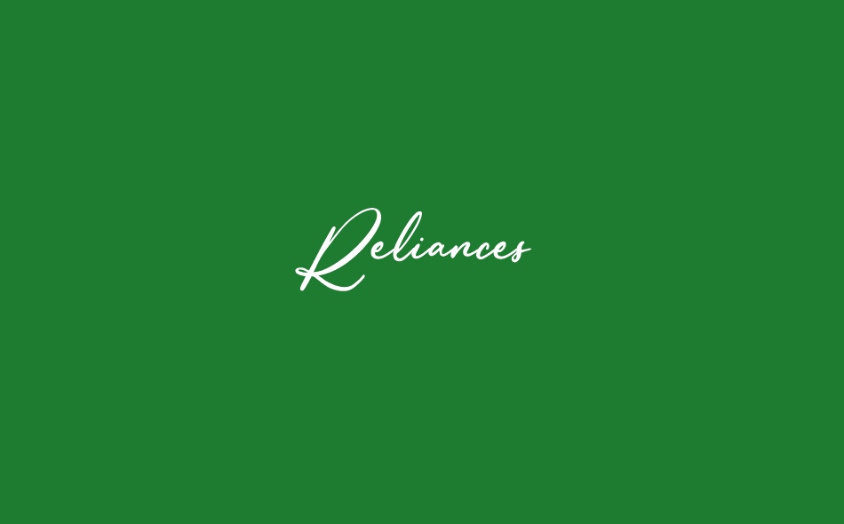 Reliances font big
