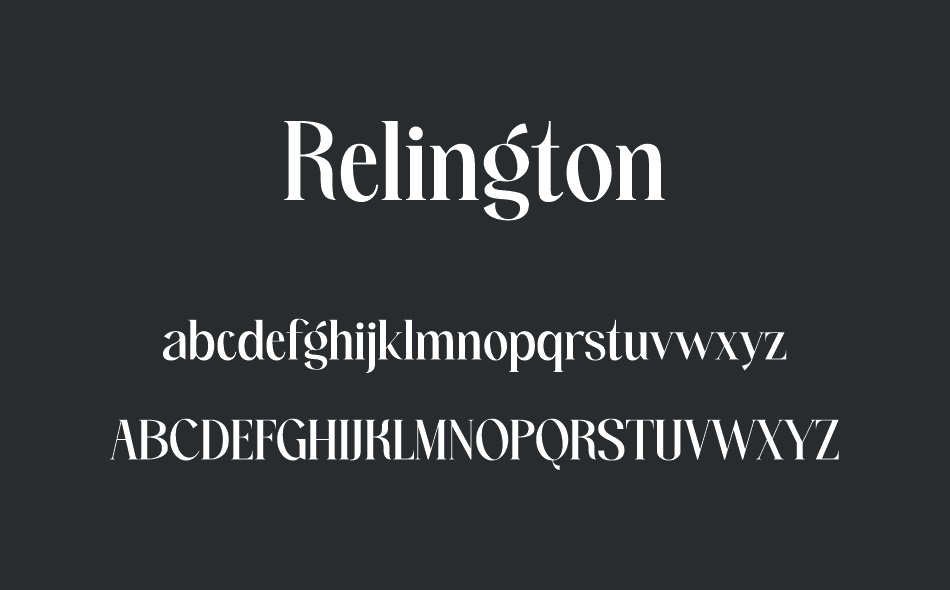 Relington font