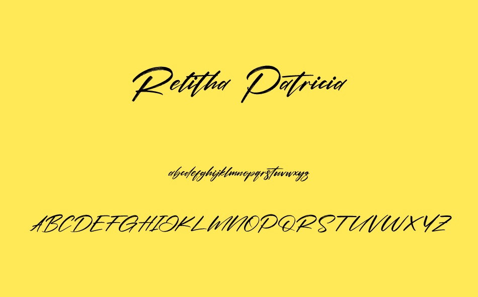 Relitha Patricia font