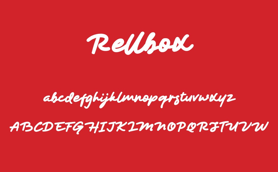 Rellbox font