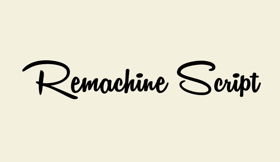 remachine-script-personal-use- font big