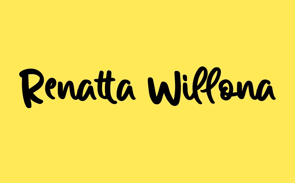 Renatta Willona font big