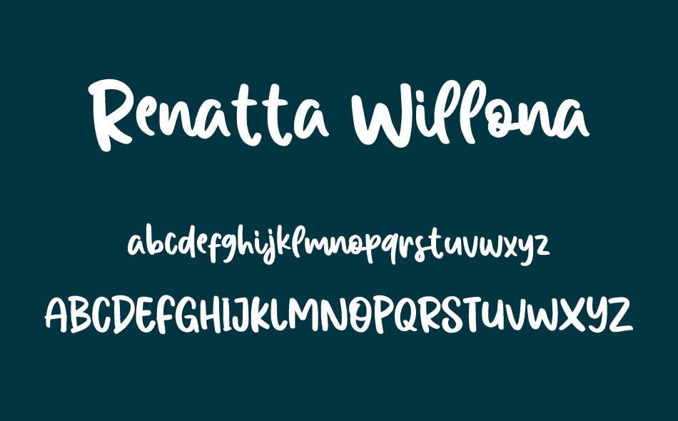 Renatta Willona font