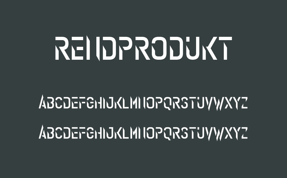 Rendprodukt font