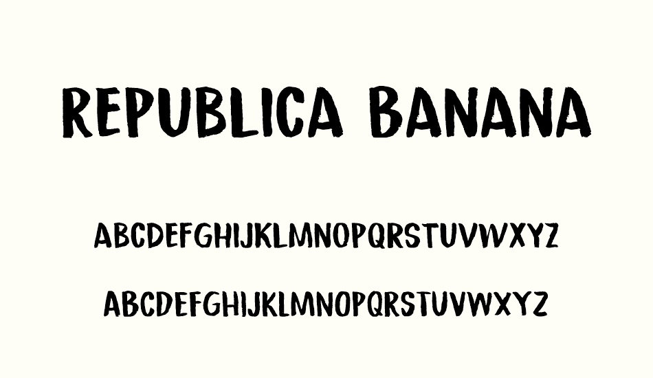 republica-banana-demo font