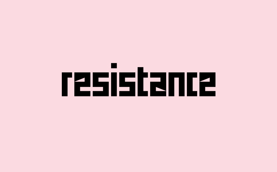 Resistance font big