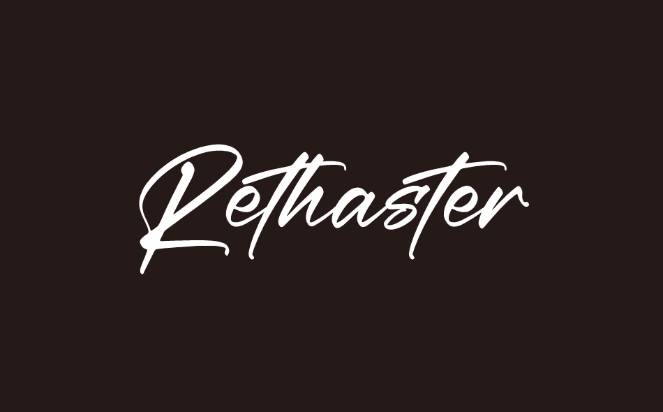 Rethaster font big