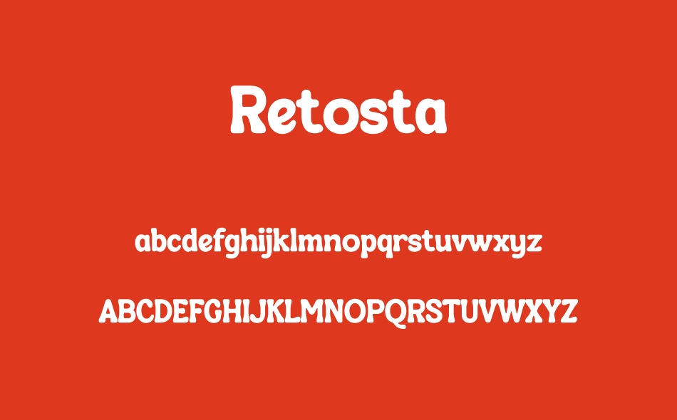 Retosta font