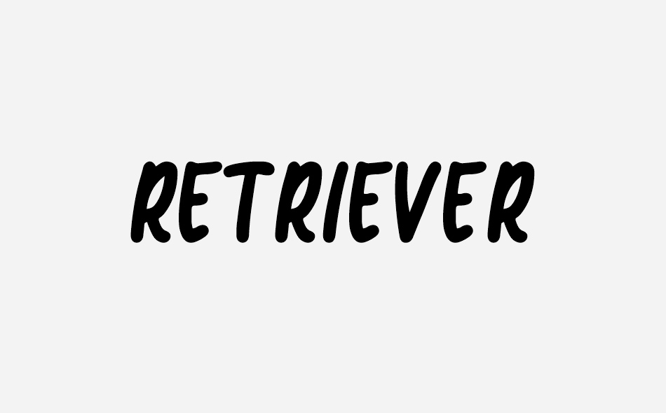 Retriever font big