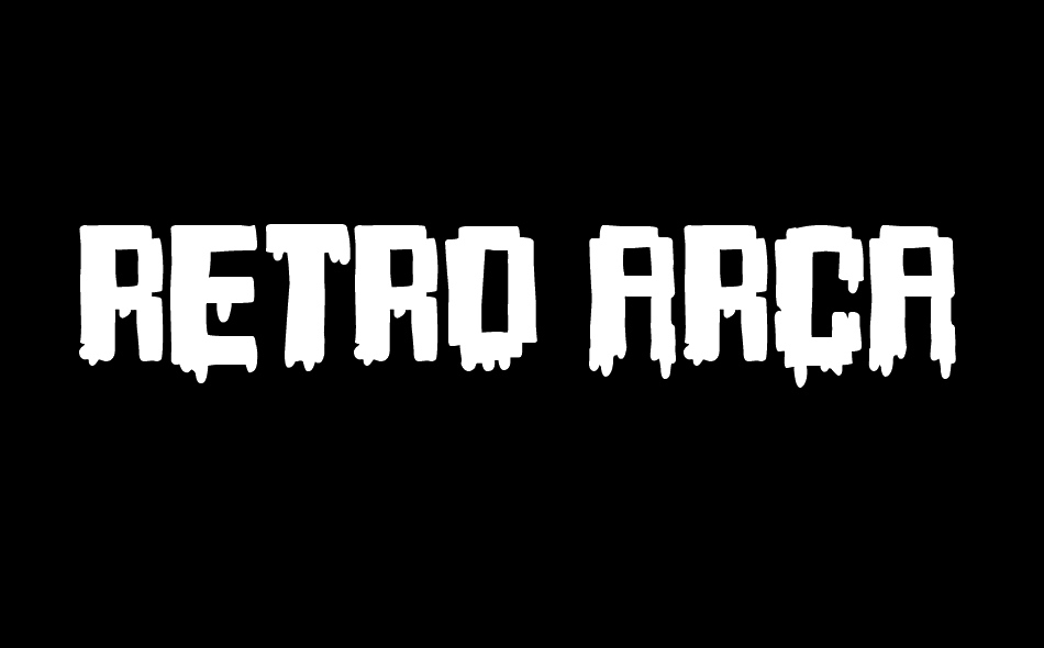 Retro Arcade Terror font big