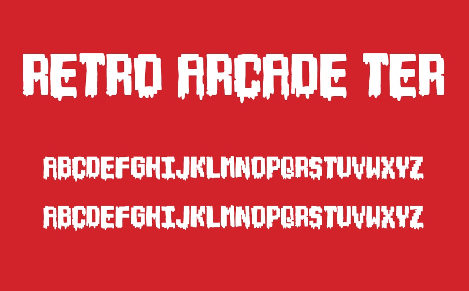 Retro Arcade Terror font