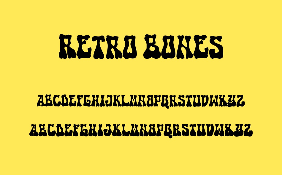 Retro Bones font