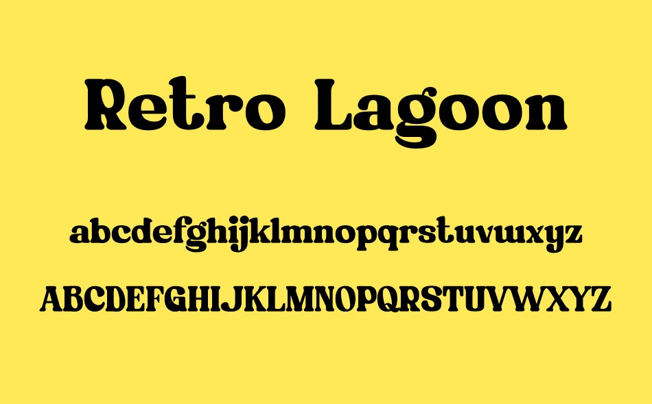 Retro Lagoon font