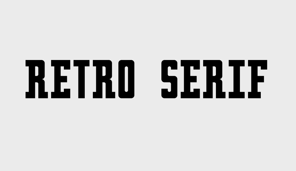 Download Retro Serif Free Font SVG Cut Files