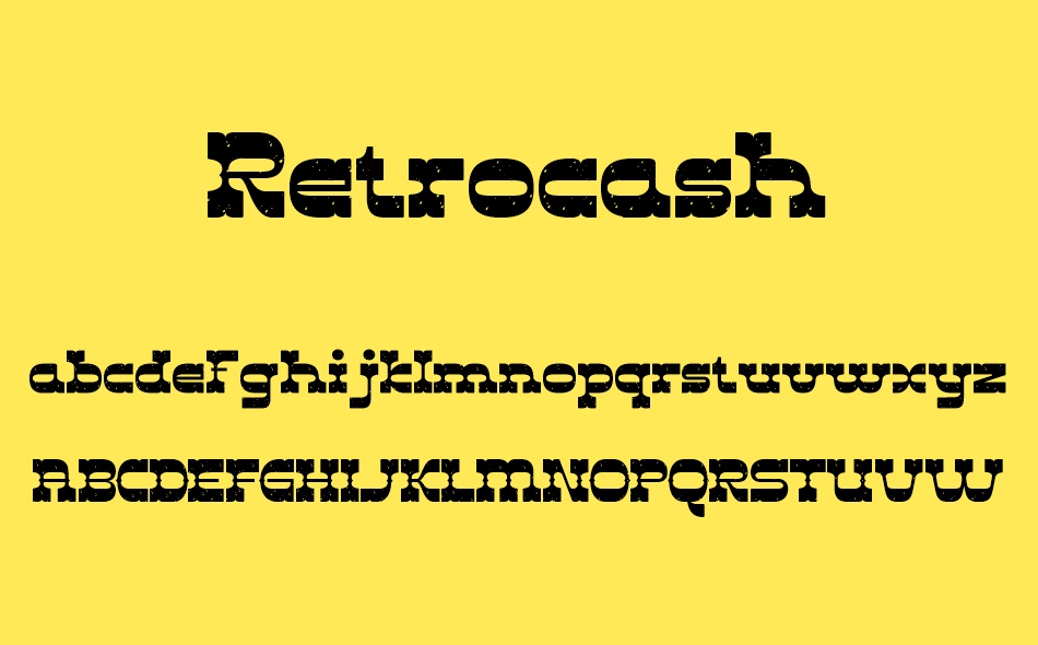 Retrocash font
