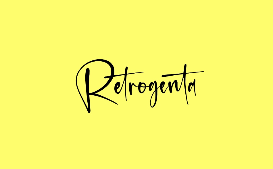 Retrogenta font big