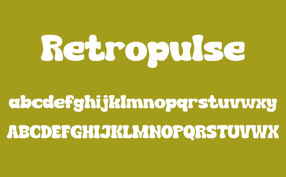 Retropulse font