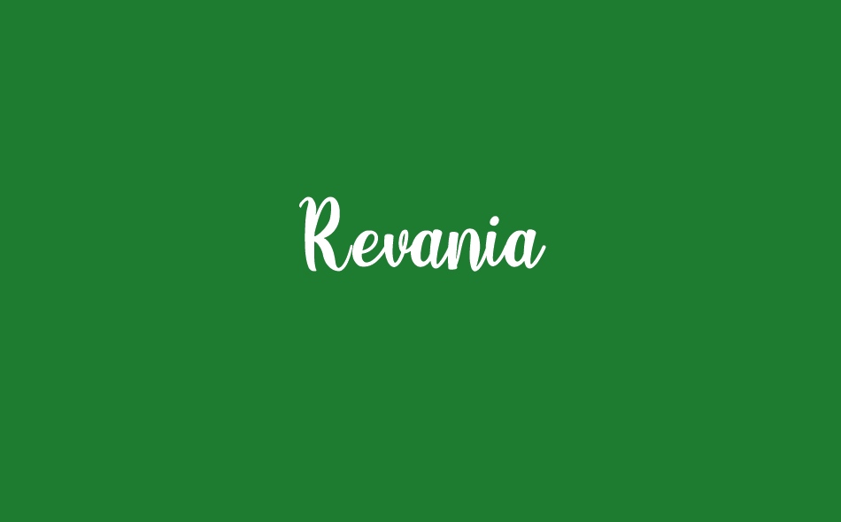 Revania font big